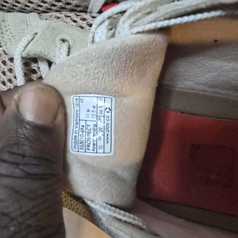 Beige and Red‎ Mesh Sneakers